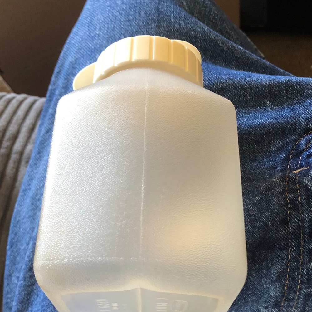 Unbranded Cream Cap Translucent Plastic Container - Home Accents
